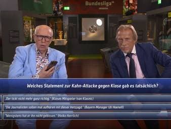 Kurios: Reiner Calmund nutzt bei "Fußball für Besserwisser" Uli Hoeneß als Telefonjoker, obwohl dieser selbst Bestandteil der Antwortmöglichkeit ist.