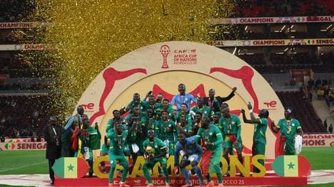 Senegal jubelt im Januar nach dem gewonnenen Finale