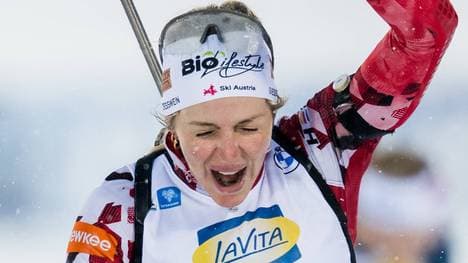 Lisa Hauser hat die Verfolgung in Östersund gewonnen
