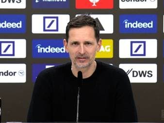 Nach dem 1:0 gegen Augsburg blickt SGE-Coach Dino Toppmöller optimistisch auf die Bundesliga und würdigt die harte Arbeit seiner Mannschaft.