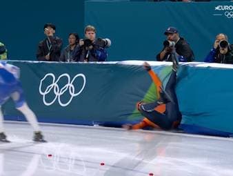 Olympia-Rekord - doch der Gegner kracht in die Bande