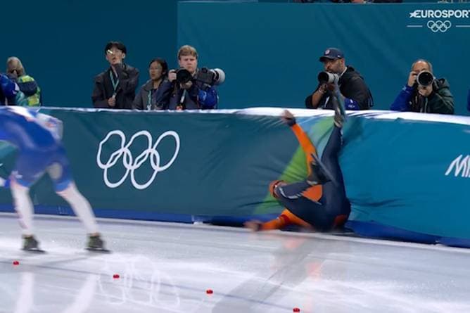 Olympia-Rekord - doch der Gegner kracht in die Bande