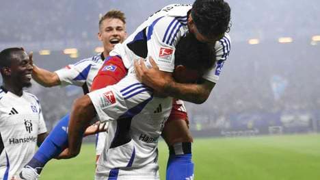 Ransford-Yeboah Königsdörffer freute sich über sein Tor gegen Hertha BSC