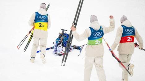 Biathlon-Star Eric Perrot brach im Ziel vor Erschöpfung und Emotionen zusammen