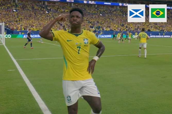 Vinicius Jr. schießt Brasilien zum Gruppensieg