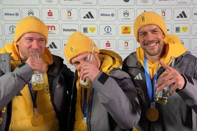 Gold-Helden geben launisches Interview