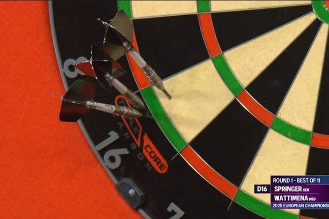 Bittere Szene für deutschen Darts-Spieler