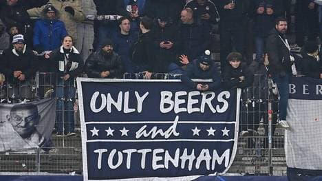 Fans von Tottenham Hotspur beim Spiel gegen Eintracht Frankfurt