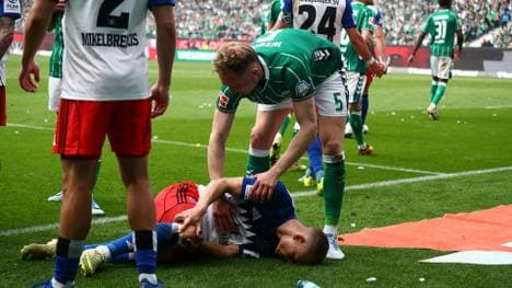 Am Boden: Miro Muheim vom HSV