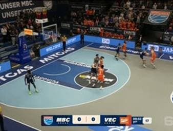 Die BBL-Highlights der Basketball-Partie SYNTAINICS MBC - RASTA Vechta im Video. 