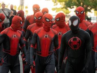 Ein echter Hingucker, diese Cottbuser Mannschaft. Pünktlich zum Kinostart des neuen Spider-Man-Films warfen sich die Profis in Schale.