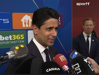 Nach dem Triumph im CL-Halbfinale gegen den FC Bayern spricht PSG-Boss Nasser Al-Khelaifi über die "eigene" Allianz-Arena und seine 23 "Krieger". 