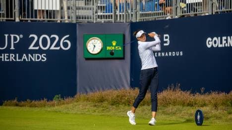 Esther Henseleit trainiert vor dem Solheim Cup
