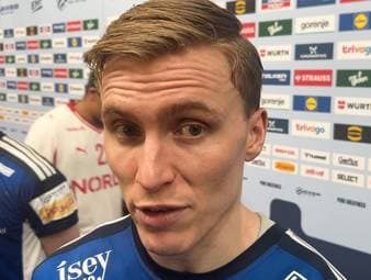 Gisli Kristjansson spricht nach der Niederlage im Halbfinale gegen Dänemark über die Schiedsrichterleistung und zeigt Unverständnis.