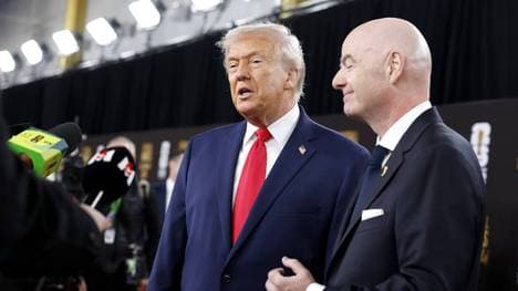 Donald Trump und Gianni Infantino sind von der WM begeistert