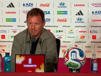 Leroy Sané sah sich nach dem 7:1 gegen Curaçao vieler Kritik ausgesetzt. Für Bundestrainer Julian Nagelsmann unverständlich. Vor der Partie mit der Elfenbeinküste stärkte er Sané auch noch den Rücken.