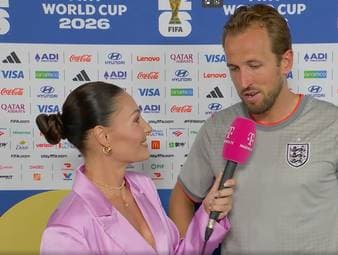 Harry Kane hat sich nach seinem Doppelpack im WM-Sechzehntelfinale im Interview auch zum Aus der deutschen Mannschaft geäußert. 