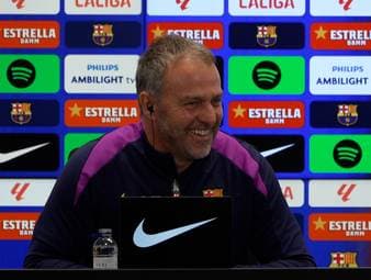 Barcelonas Trainer Hansi Flick zeigt sich erfreut über Gavís Rückkehr nach seiner langen Verletzungspause.