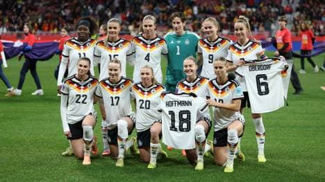 Das deutsche Team vor dem Rückspiel in Madrid