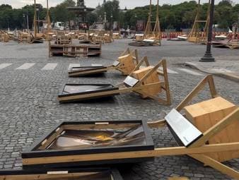 Kunstausstellung nach PSG-Sieg verwüstet