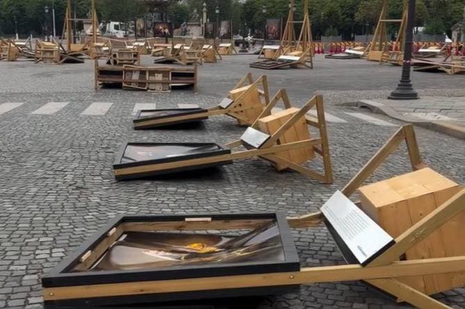 Kunstausstellung nach PSG-Sieg verwüstet