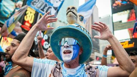Argentinien-Fans in New York