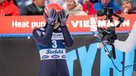 Unzufrieden mit dem Sprung: Nathalie Armbruster