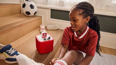 Der FC Bayern hat mit tonies eine Hörbox für Kinder herausgebracht