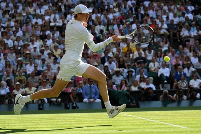 Aufschlag in Wimbledon