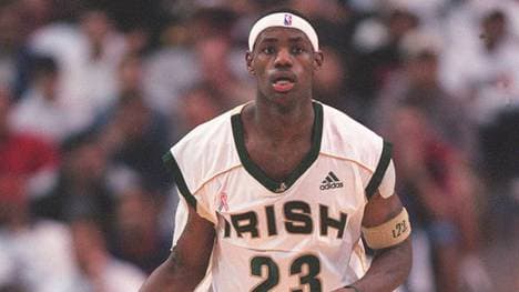 LeBron James war schon zu High-School-Zeiten ein Superstar