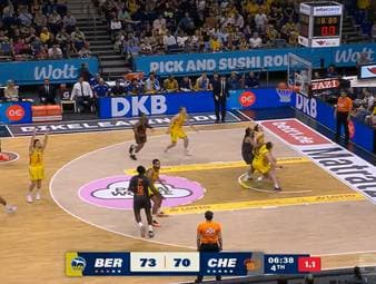 Die BBL-Highlights der Basketball-Partie ALBA BERLIN - NINERS Chemnitz im Video.