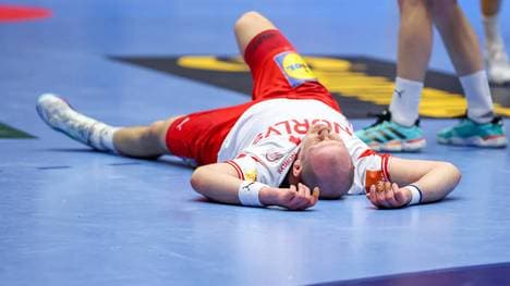 Abwehrchef Simon Hald droht das Finale gegen Deutschland zu verpassen 