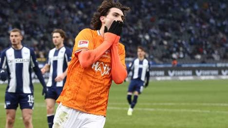 Fraser Hornby traf gegen Hertha doppelt - für den Sieg reichte es dennoch nicht