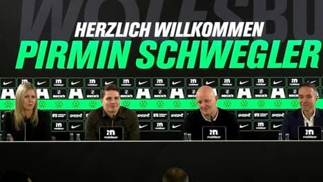 Der VfL Wolfsburg stellte am Donnerstag Pirmin Schwegler (2.v.l.) vor