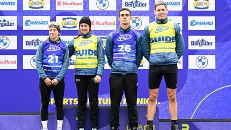 Recktenwald (Nr.21) und Messinger (26) mit ihren Guides