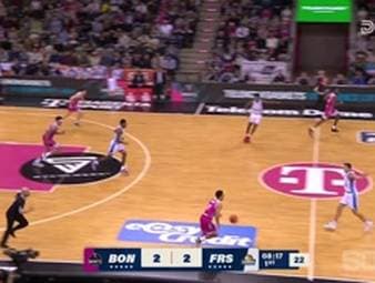 Spiel Highlights zu Telekom Baskets Bonn - SKYLINERS Frankfurt