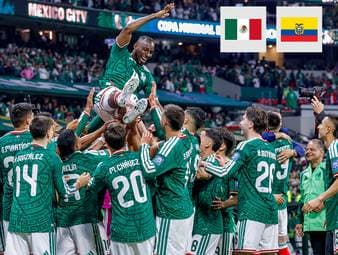 Mexiko spielt seine Heimstärke weiter aus und feiert im Sechzehntelfinale der WM einen Sieg gegen Deutschland-Schreck Ecuador. Zwei sehenswerte Treffer brachten den Einzug in die nächste Runde für den Co-Gastgeber. 
