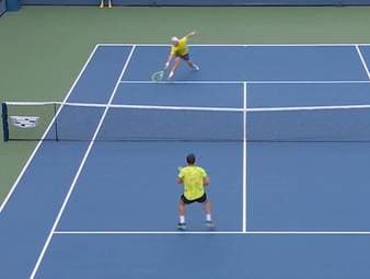 Jan-Lennard Struff setzt sich in der ersten Runde bei den US Open souverän gegen Camilo Ugo Carabelli durch.