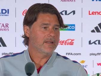 US-Coach Mauricio Pochettino reagiert auf die Entscheidung der FIFA, Folarin Balogun nach dessen Roter Karte gegen Bosnien-Herzegowina nicht zu sperren - und hat dabei eine ganz eigene Sicht auf die Dinge.