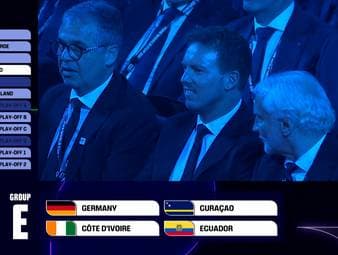 Die deutsche Nationalmannschaft trifft in der Gruppenphase der FIFA WM 2026 auf Curaçao, die Elfenbeinküste und Ecuador – das ergab die Auslosung in Washington D.C.