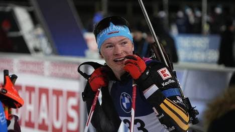 Leonhard Pfund patzte in der Staffel von Kontiolahti