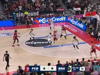 Die BBL-Highlights der Basketball-Partie FC Bayern München Basketball - Basketball Löwen Braunschweig im Video.