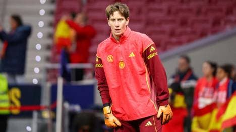 Ann-Katrin Berger vor dem Spiel in Madrid