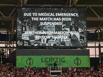 Medizinischer Notfall bei Finale