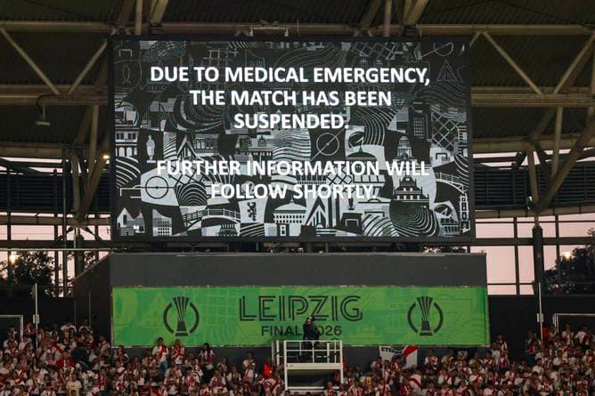 Medizinischer Notfall bei Finale