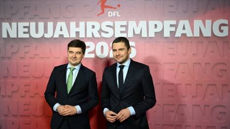 DFL-Geschäftsführer Steffen Merkel (l.) und Marc Lenz (r.)