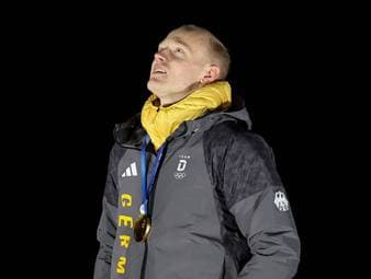 Deutscher Gold-Rodler weint bittere Tränen