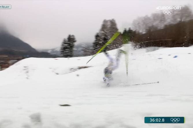 "Jetzt ist Panik!" Langlauf-Star überschlägt sich