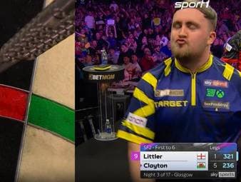 Und dann passiert Luke Littler auch noch das ...