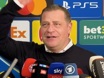 Bayerns Sportvorstand Max Eberl wird nach dem Sieg gegen Real Madrid auf den aktuellen Stand bezüglich einer Verlängerung Manuel Neuers angesprochen. Er reagiert gelassen.